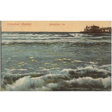 Ostseebad Misdroy. Stürmische See