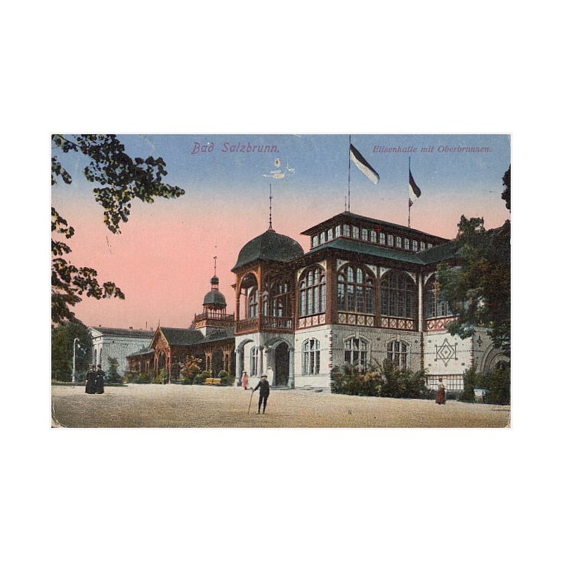 Bad Salzbrunn. Elisenhalle mit Oberbrunnen