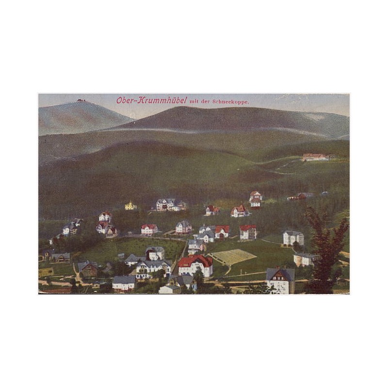 Ober-Krummhübel mit der Schneekoppe