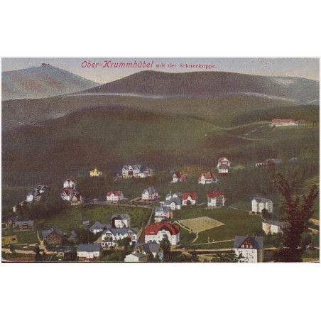 Ober-Krummhübel mit der Schneekoppe