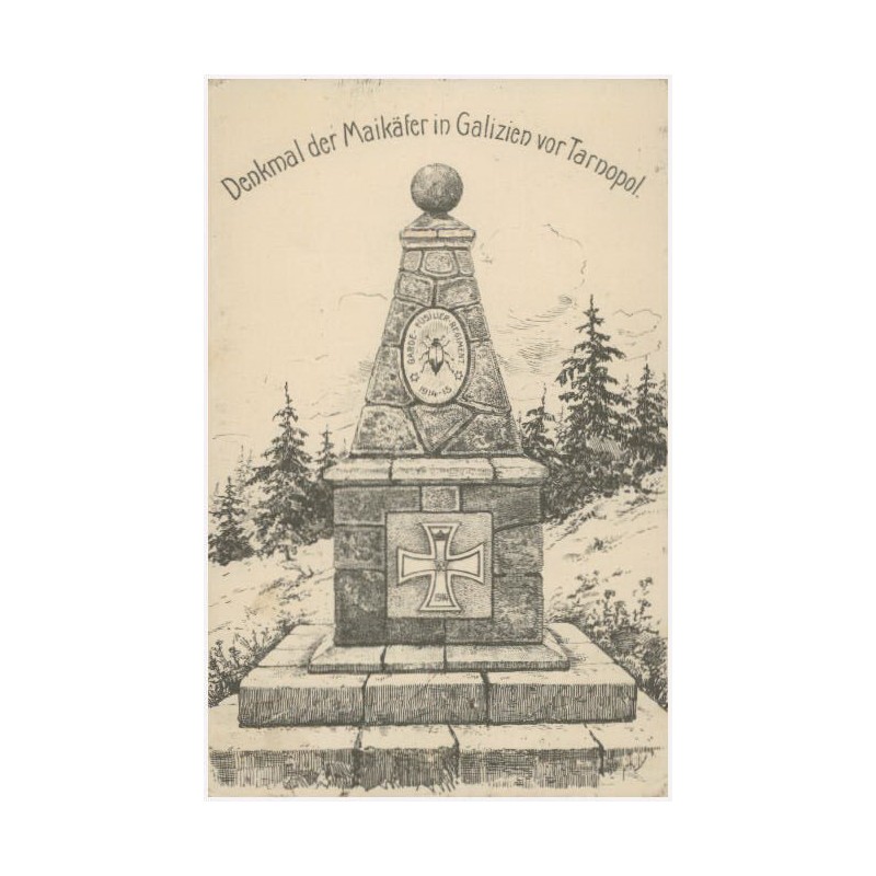 Denkmal der Maikäfer in Galizien vor Tarnopol. Maikäfer fliege von Sieg zu Sieg [...]