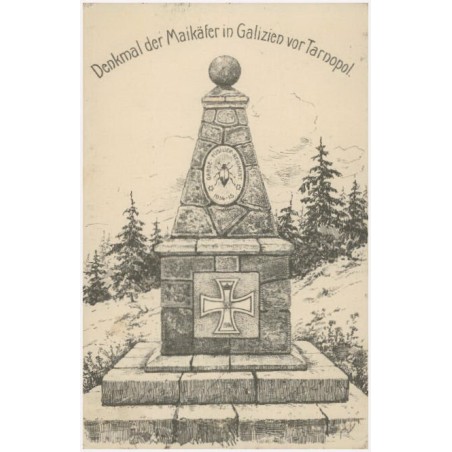 Denkmal der Maikäfer in Galizien vor Tarnopol. Maikäfer fliege von Sieg zu Sieg [...]