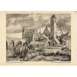 Marienwerder, Dom und Schloß. Nach einem Ölgemälde von W. Ebke [...]
