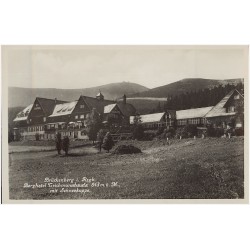 Brückenberg i. Rsgb. Berghotel Teichmannbaude 843 m ü M., mit Schneekoppe