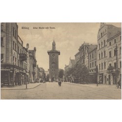 Elbing. Alter Markt mit Turm