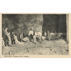Wieliczka. Przewóz soli w kopalni [...]