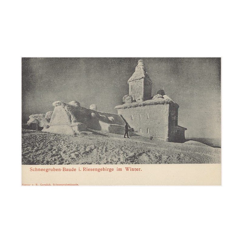 Schneegruben-Baude i. Riesengebirge im Winter