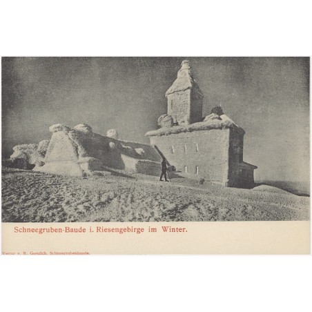 Schneegruben-Baude i. Riesengebirge im Winter