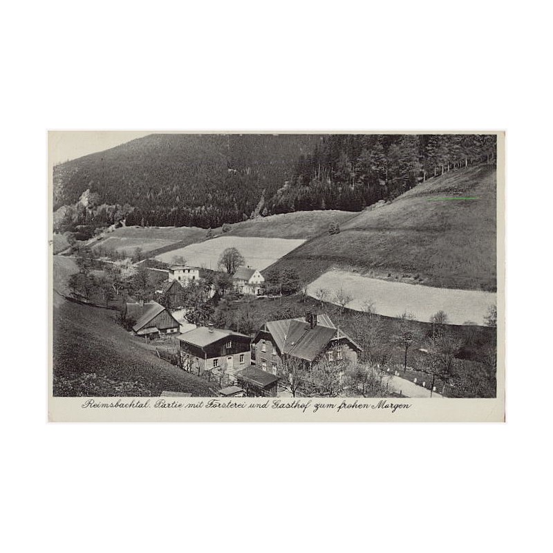 Reimsbachtal. Partie mit Försterei und Gasthof zum frohen Morgen