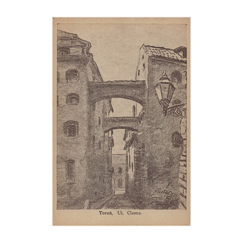 Toruń. Ul. Ciasna. Serja II. Nr. 8. - Rysował A. Teslar