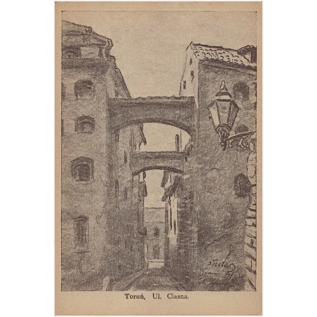 Toruń. Ul. Ciasna. Serja II. Nr. 8. - Rysował A. Teslar