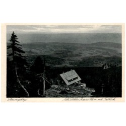 Riesengebirge. Alte Schles. Baude 1168 m mit Talblick