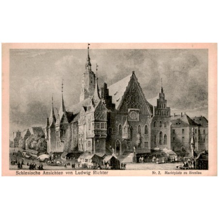Schlesische Ansichten von Ludwig Richter. Nr. 2. Marktplatz zu Breslau
