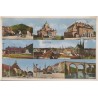 Görlitz. Landeskrone. Hindenburgplatz. Hauptbahnof. Oberl. Gedenkhalle. Stadthalle. Stadtbild mit Peterskirche. Obermarkt. Neiße