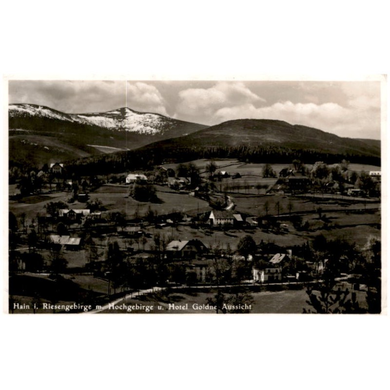 Hain i. Riesengebirge m. Hochgebirge u. Hotel Goldne Aussicht