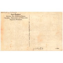 Paul Kaschner Kreibau, Krs. Goldberg-Haynau Fahrräder, Automobile und Motorräder Reparatur-Werkstatt.