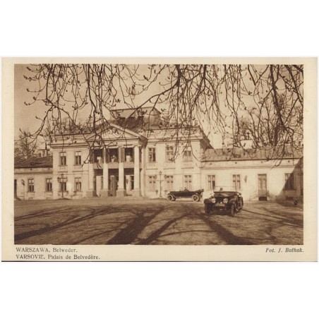 Warszawa. Belweder. Varsovie. Palais de Belvedère. Fot. J. Bułhak