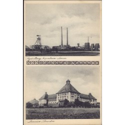 Rydułtowy. Kopalnia Leona. Lecznica Bracka. (Pozdrowienie z Pszowa)