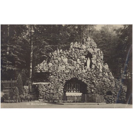 Trebnitz i. Schl. Lourdes Grotte an der Einsiedelei im Buchenwald