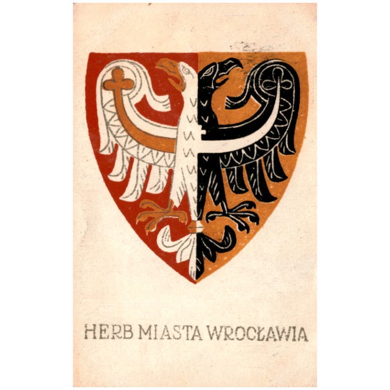 Herb miasta Wrocławia / Rewers: Herb m. Wrocławia. Pierwszy znany nam herb Wrocławia był [...]