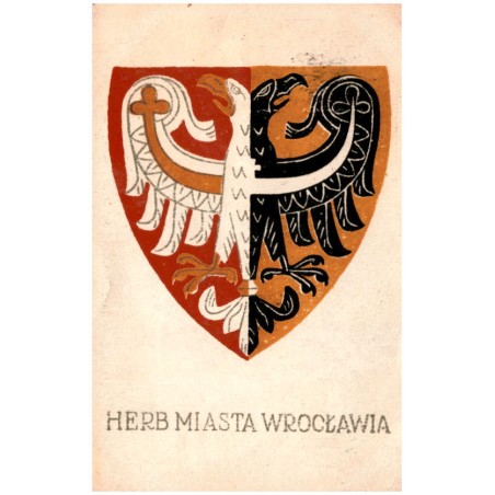 Herb miasta Wrocławia / Rewers: Herb m. Wrocławia. Pierwszy znany nam herb Wrocławia był [...]