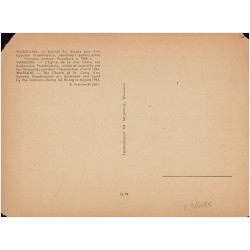 Warszawa. - Kościół Św. Krzyża przy Krakowskim Przedmieściu, zburzony i spalony przez Niemców podczas Powstania w 1944 r. [...]