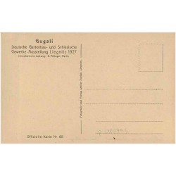 Wasserkunst an der Roseninsel. Entwurf Allinger. Gugali. Deutsche Gartenbau- und Schlesische Gewerbe-Ausstellung Liegnitz 1927.