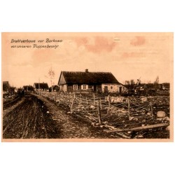 Drahtverhaue vor Borkowo von unseren Truppenbesetzt / Rewers: "Ostrpreußenhilfe" [...]