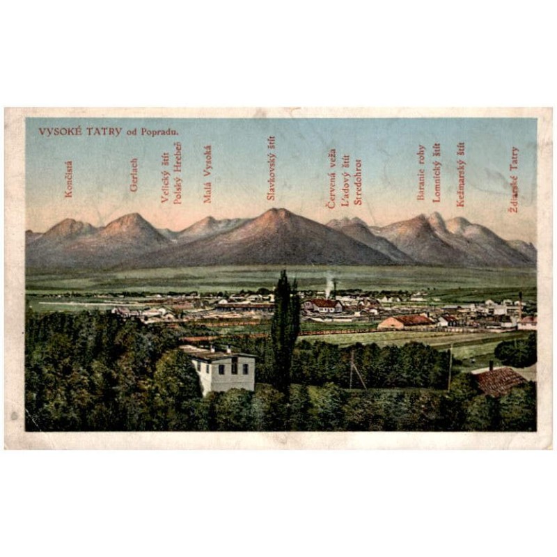 Vysoké Tatry od Popradu.