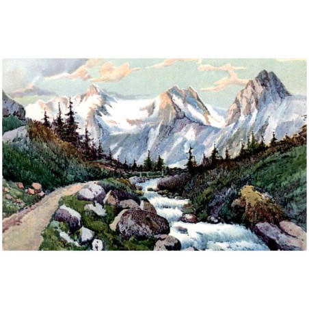 Jára Sedláček: Tatry - Tátra. Cesta ku Zelenému plesu. Weg zum Grünen See. Ut a Zöldtóhoz.