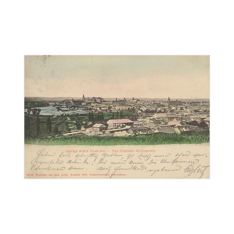 Ogólny widok Krakowa. - Vue Générale de Cracovie
