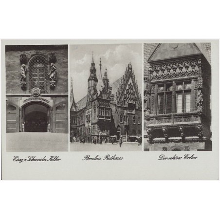 Eing. z. Schweidn. Keller. Breslau, Rathaus. Der schöne Erker