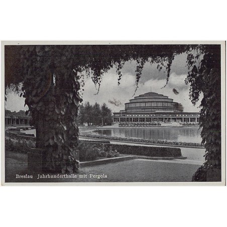 Breslau. Jahrhunderthalle mit Pergola