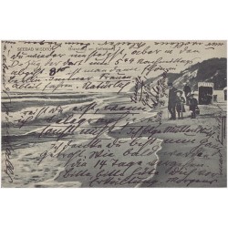 Ostseebad Misdroy. Brandung am Kaffeeberg