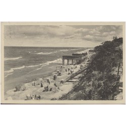 Ostseebad Rewahl Pomm. Strand mit den Bädern