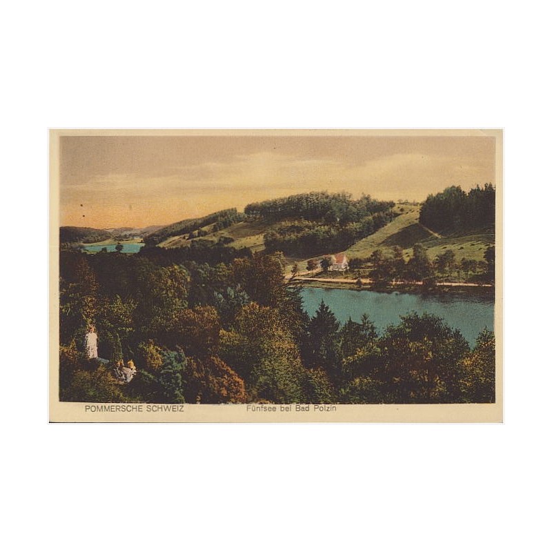 Pommersche Schweiz. Fünfsee bei Bad Polzin