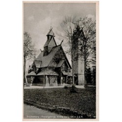 Brückenberg i. Riesengebirge, Kirche Wang 885 m. ü. M. / Rewers: Die Bergkirche Wang [...]