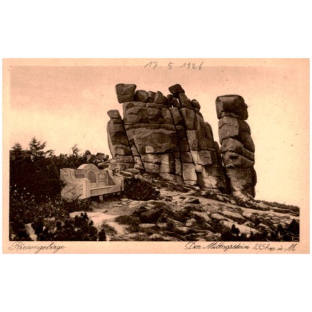 Riesengebirge. Der Mittagsstein 1357 m ü. M.