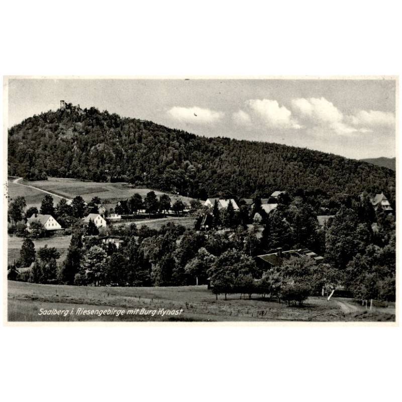 Saalberg i. Riesengebirge mit Burg Kynast