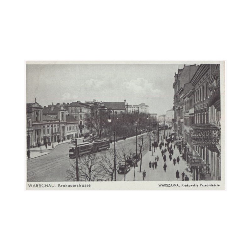 Warschau. Krakauerstrasse. Warszawa. Krakowskie Przedmieście