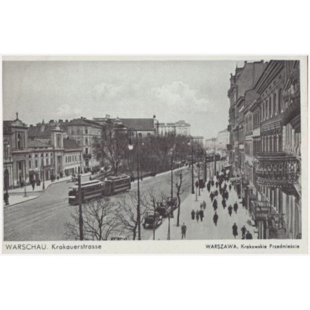 Warschau. Krakauerstrasse. Warszawa. Krakowskie Przedmieście