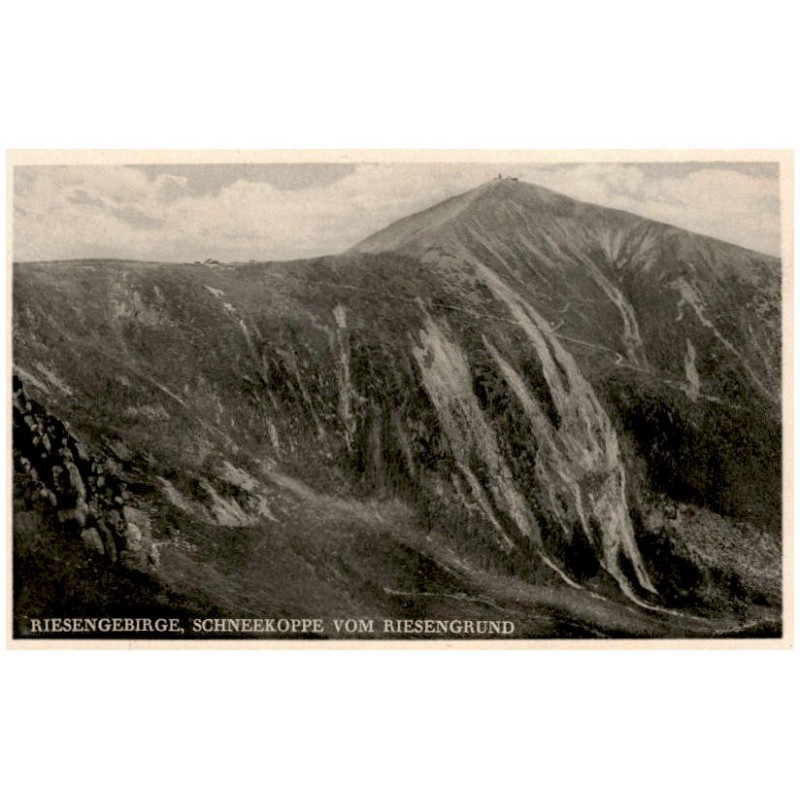 Riesengebirge, Schneekoppe vom Riesengrund