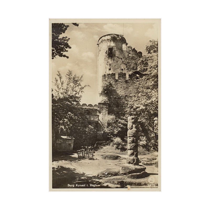 Burg Kynast i. Rsgb. "Silesia" 1975 Burgruine Kynast 657 m ü. M. Burghof