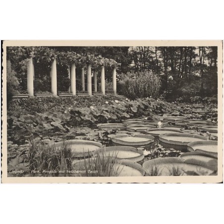 Liegnitz - Park, Pergola mit heizbarem Teich