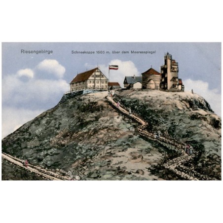 Riesengebirge. Schneekoppe 1605 m. über dem Meerspiegel