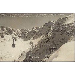Tatry. Kolejka Kuźnice - Kasprowy Wierch: Górna część trasy nad Doliną Suchą Kasprową Kasprowy (1988 m) ze stacją szczytową i Uh