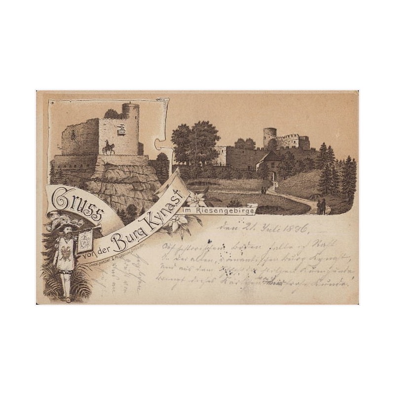 Gruss von der Burg Kynast im Riesengebirge