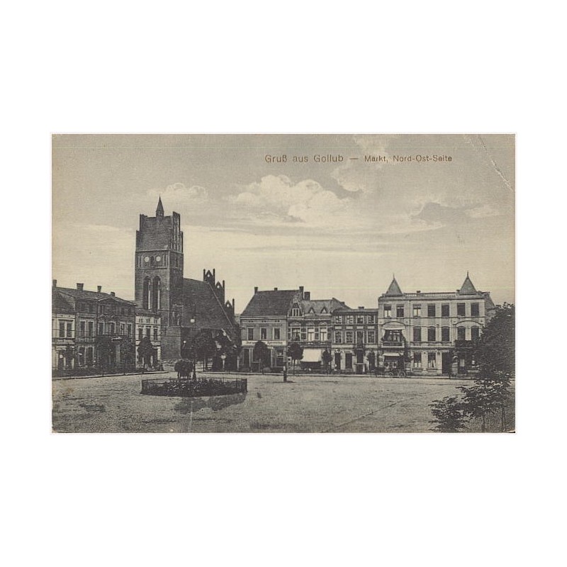 Gruß aus Gollub - Markt, Nord-Ost-Seite