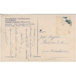 Jawornikgebirge – Neu Traubendorf i. d. Wallachei. Berghotel "Portasch" 960 m ü. M. Javorníky - Nový Hrozenkov na Valašsku. Hors