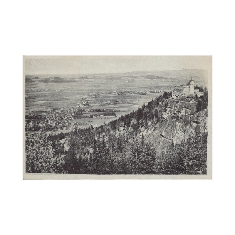 Riesengebirge. Burgruine Kynast mit Hermsdorf